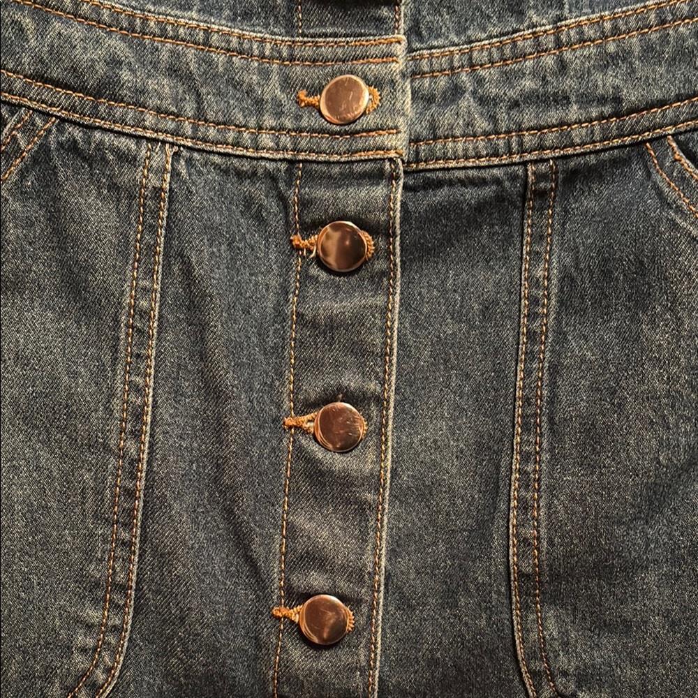 Divided by H&M Button Front Denim Overall Dress 2 - Picture 4 of 5